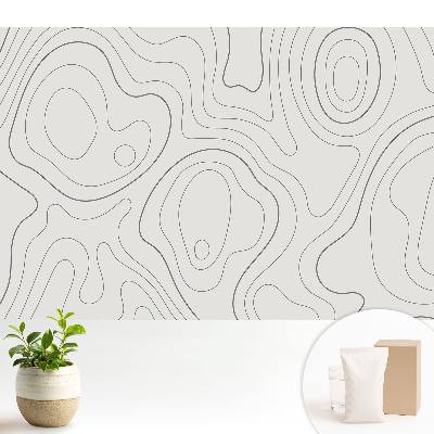 Contururi de linii de valuri abstracte