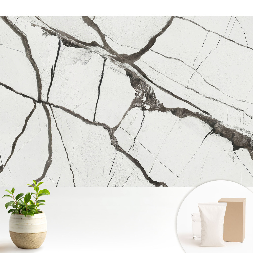 Model geometric cu vene închise la culoare din marmură