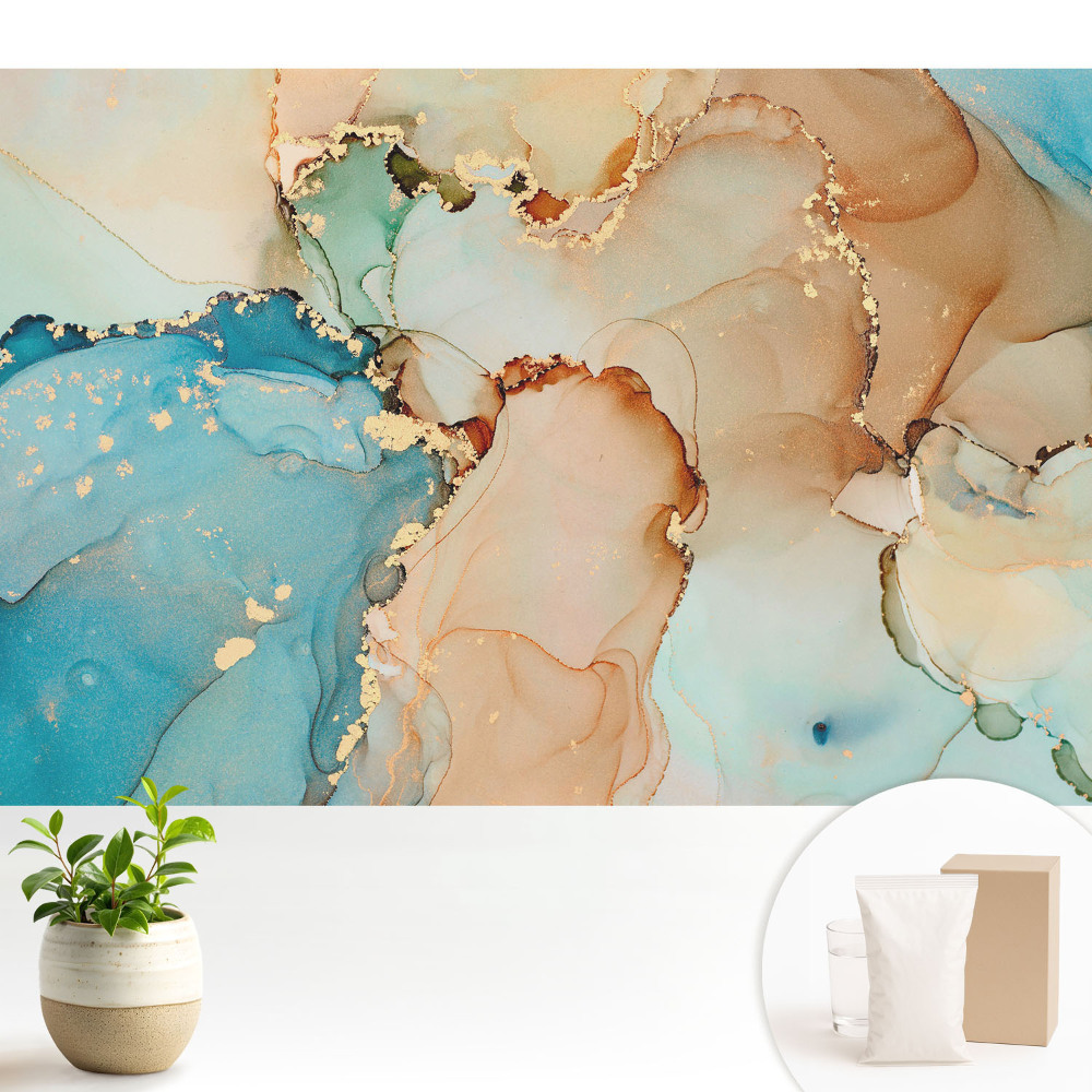 Compoziție armonioasă de culori abstracte