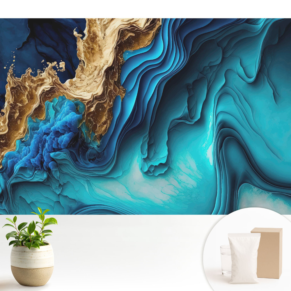 Ondulații intense de culori contrastante