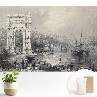 Un port istoric cu un arc antic