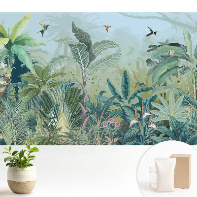 O junglă exotică plină de verdeață