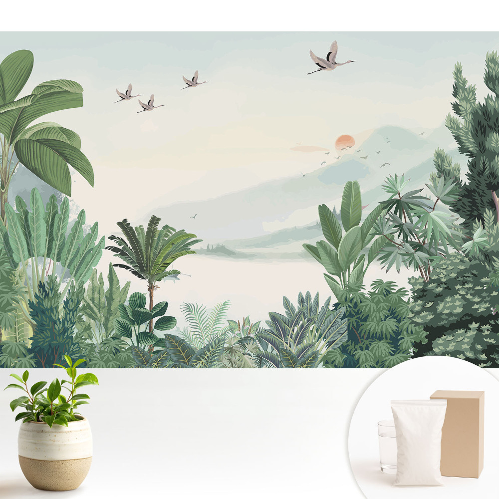 Peisaj exotic din junglă naturală