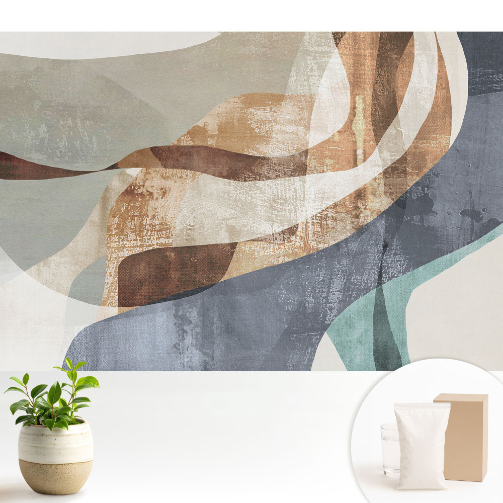 Forme abstracte colorate, ondulate