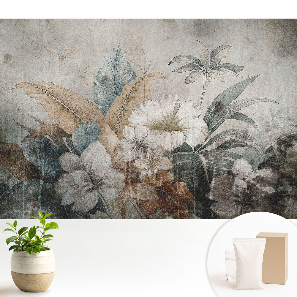 Aranjament floral rustic de vis