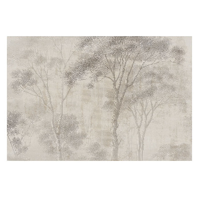 Copaci delicati pe fundal bej