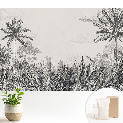 Palmieri exotici și o clădire misterioasă