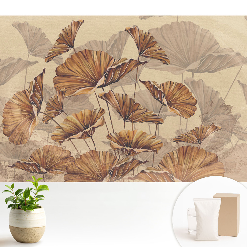 Frunze rustice în culori calde