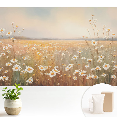 Romantism în nuanțe pastelate de pajiște cu margarete