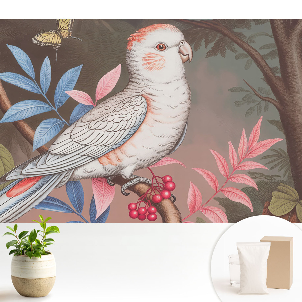 Un papagal printre frunze