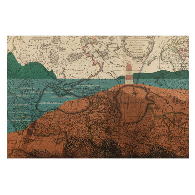 Hartă veche cu modele și culori autentice