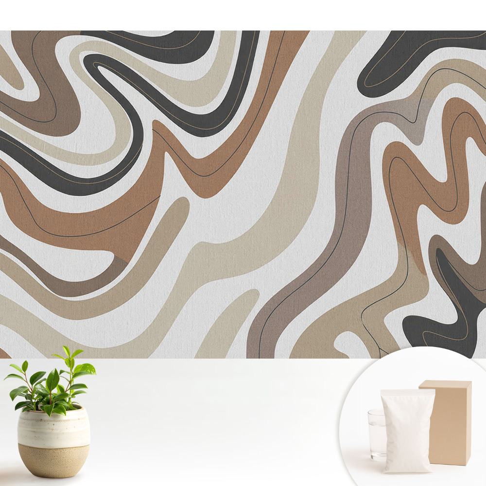 Linii abstracte în tonuri de pământ