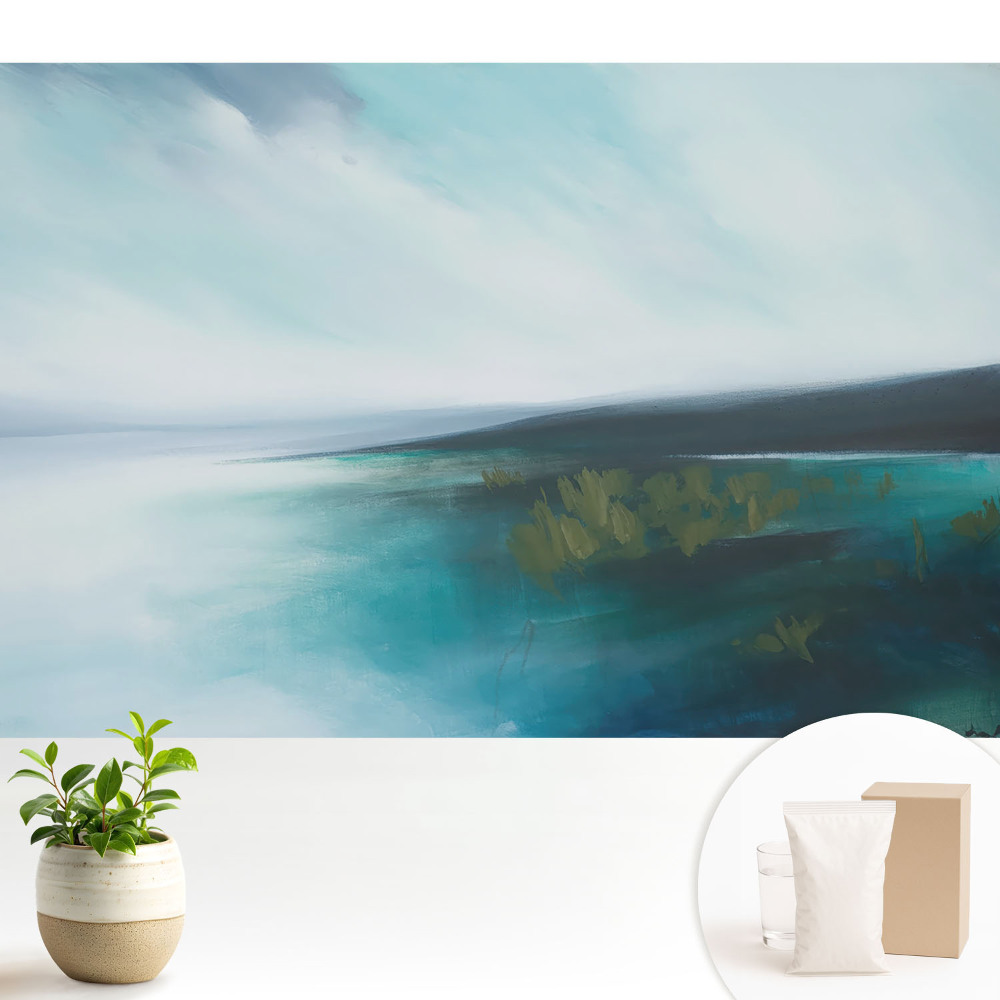 Peisaj albastru abstract