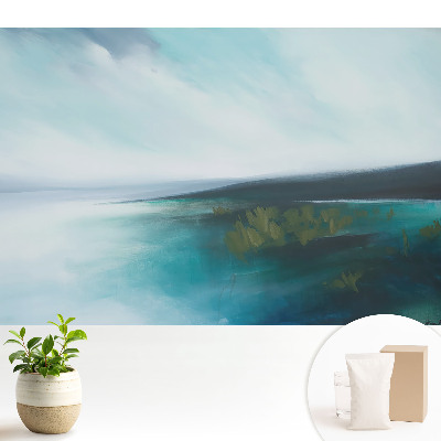 Peisaj albastru abstract