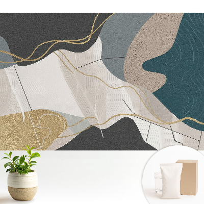 Model geometric abstract în culori estompate