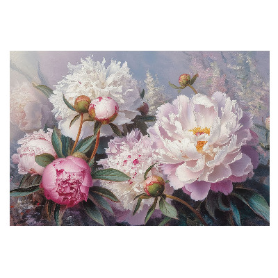 Flori de bujor în nuanțe pastelate