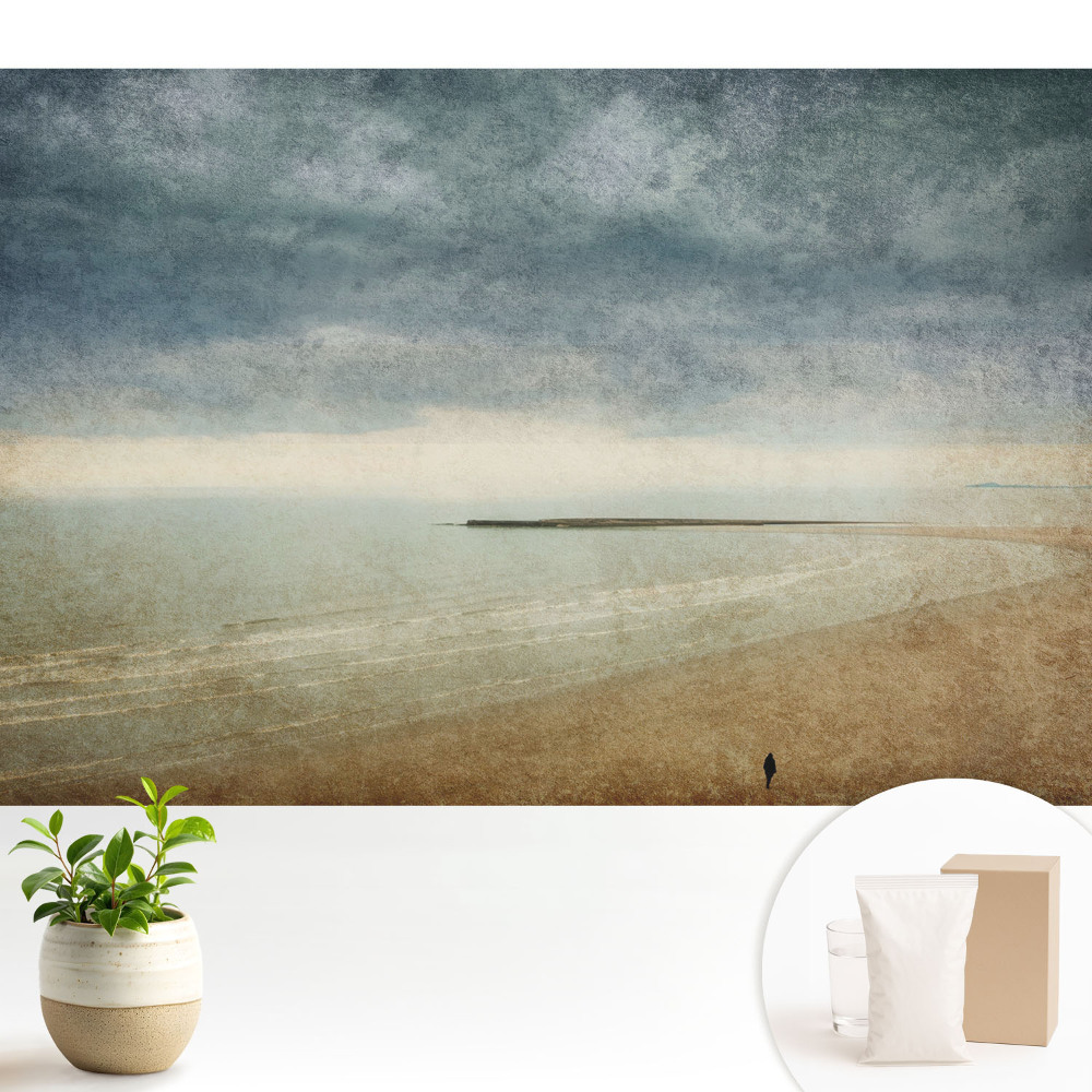 Coastă la apus, stil retro, atmosferic