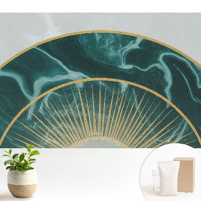 Semicerc decorativ cu marmură verde