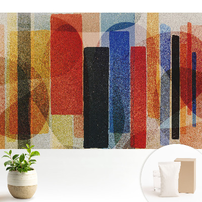 Figuri geometrice colorate într-un stil abstract