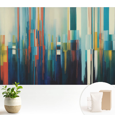 Dungi verticale colorate de abstracție