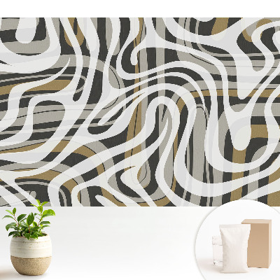 Linii expresive, nuanțe calde, abstracție