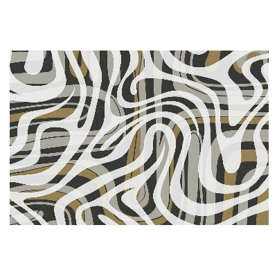 Linii expresive și nuanțe calde într-un design abstract