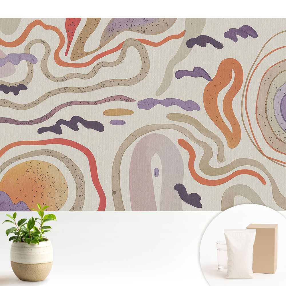 Linii și forme abstracte colorate