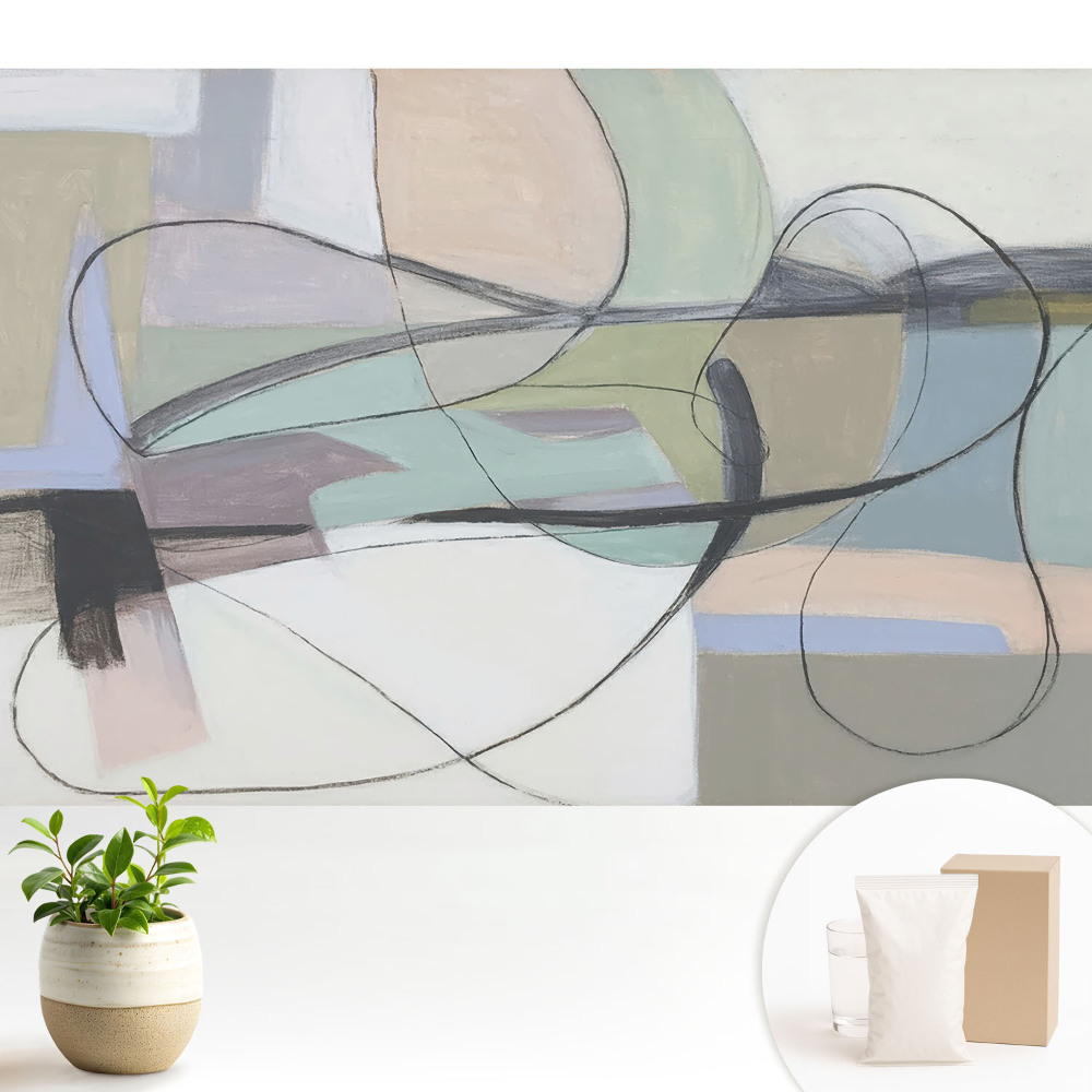 Pasteluri abstracte și linii complicate