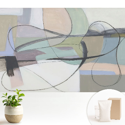 Pasteluri abstracte și linii complicate