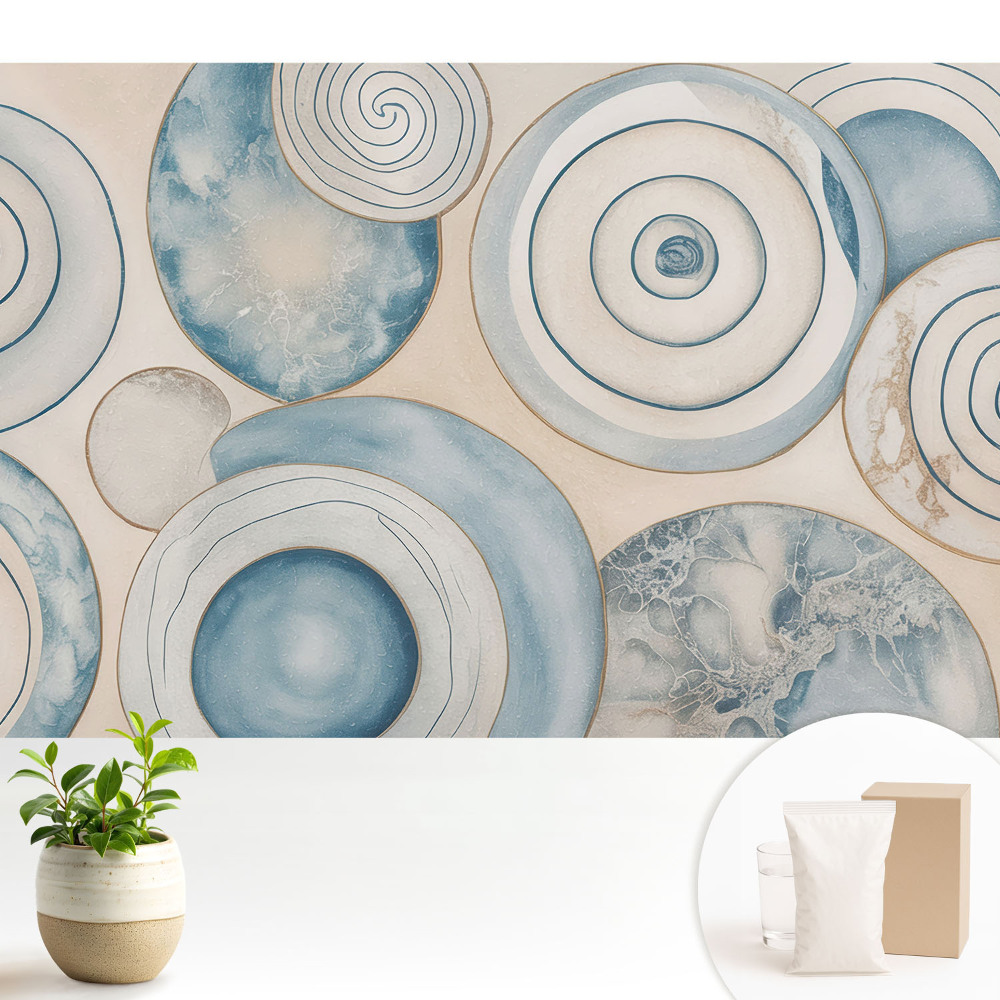 Spirale albastre abstracție modernă