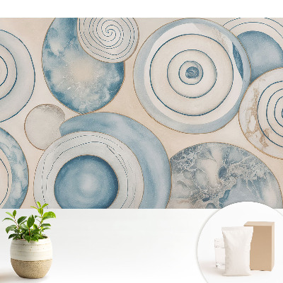 Spirale albastre abstracție modernă