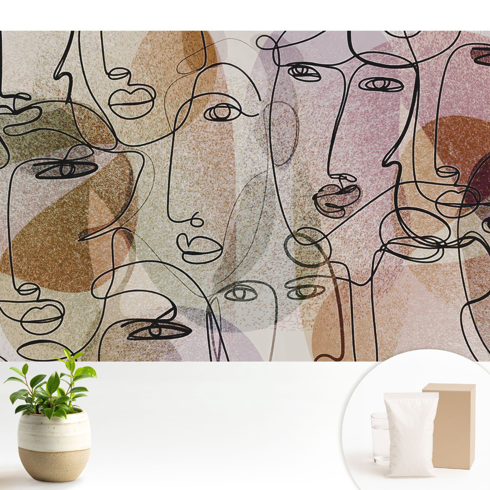 Fețe abstracte în stil modern