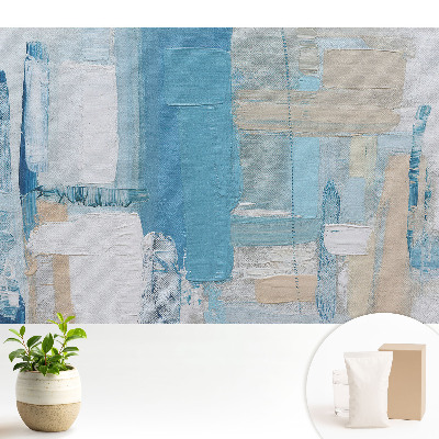 Model abstract albastru și bej