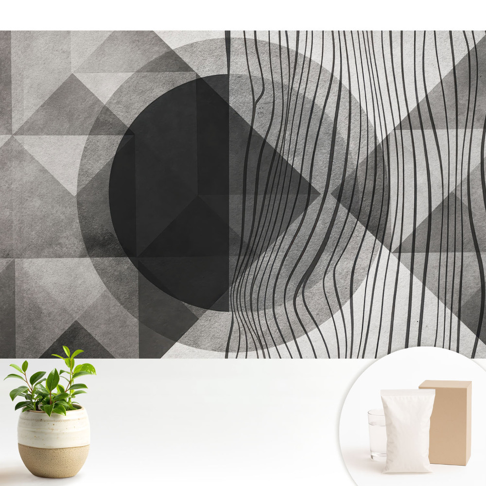Modele geometrice elegante în nuanțe de gri