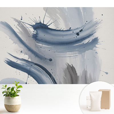 Tușe de pensulă abstracte albastre