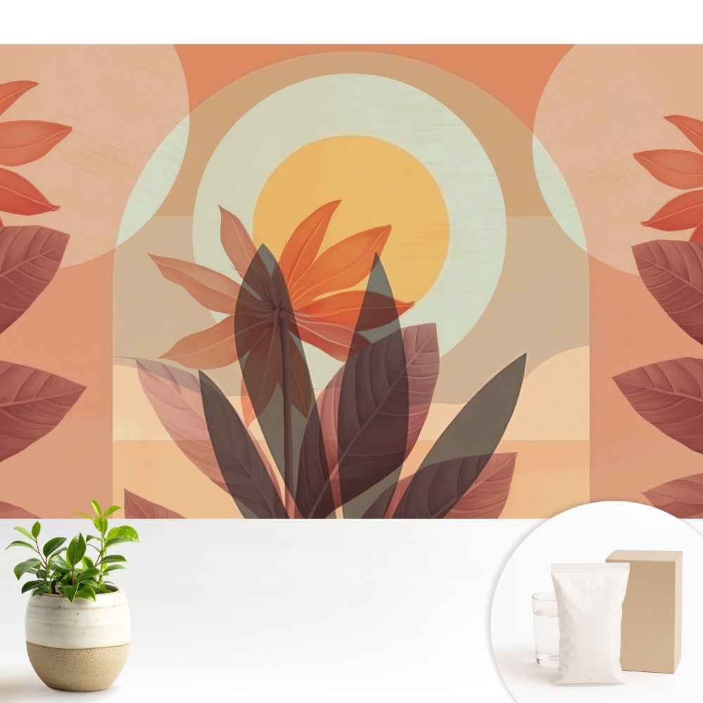 Abstracție florală simetrie căldură