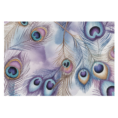 Pene de păun abstracte în tonuri pastelate