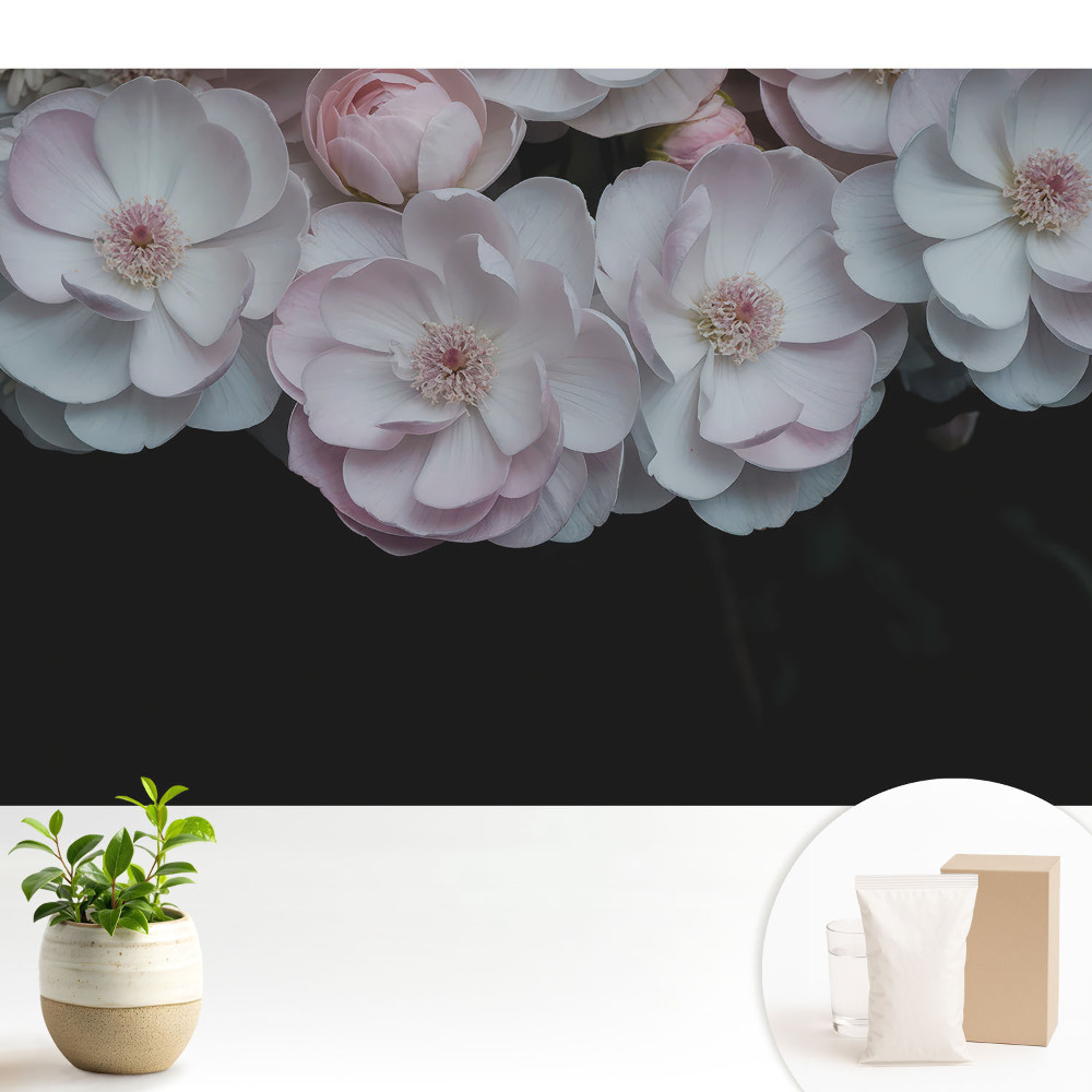 Flori romantice în culori subtile