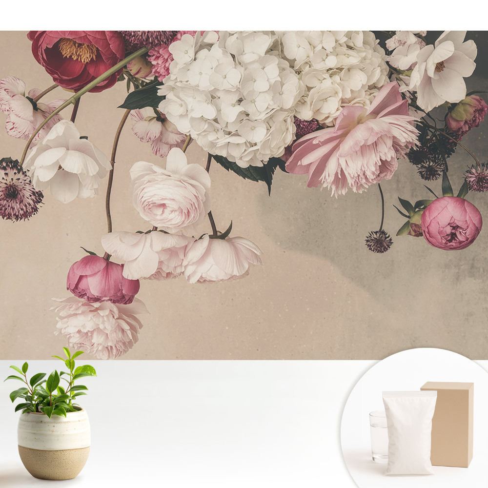 Flori delicate într-o compoziție romantică