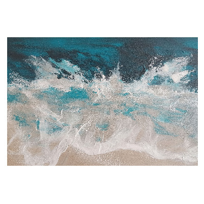 Abstractizarea valurilor mării, cu temă de energie și dinamism