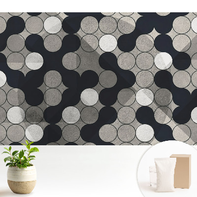 Cercuri geometrice de nuanțe contrastante