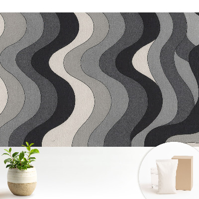 Model ondulat modern în nuanțe de gri