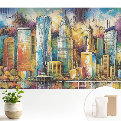 Zgârie-nori colorați ai orașului energiei