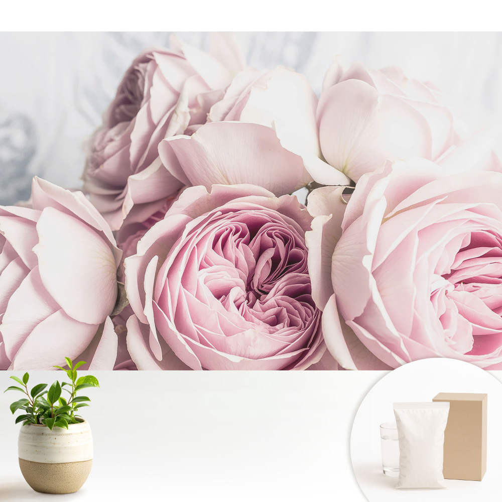 Trandafiri subtili într-un buchet romantic