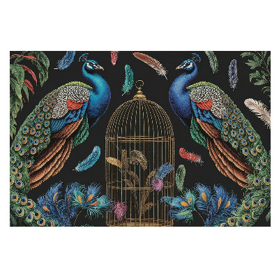 Păuni și o cușcă în stil vintage