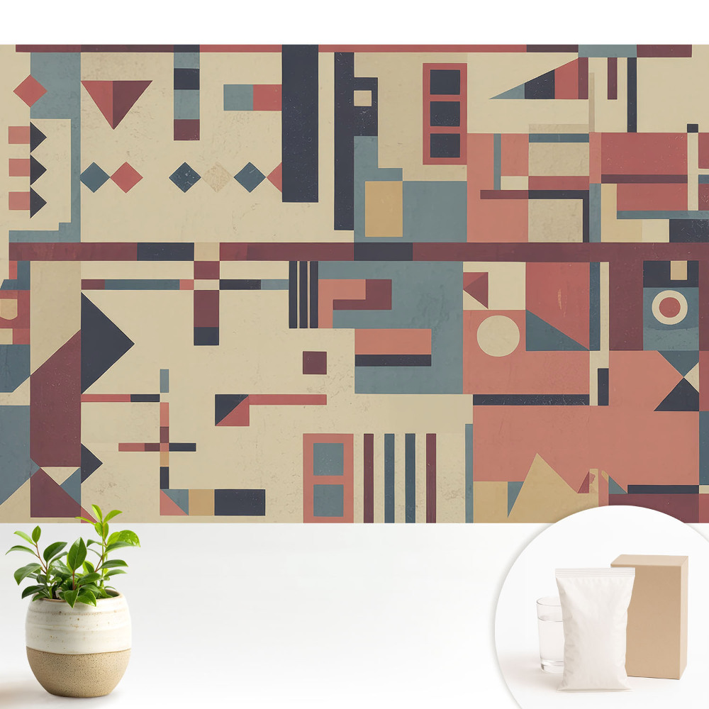 Forme geometrice și culori vibrante