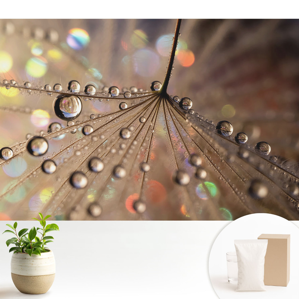 Structura delicată a picăturilor împrăștiate pe fundal