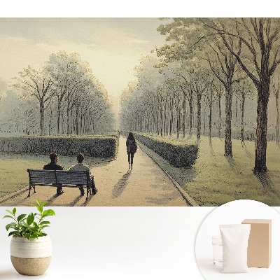 O plimbare liniștită în parc