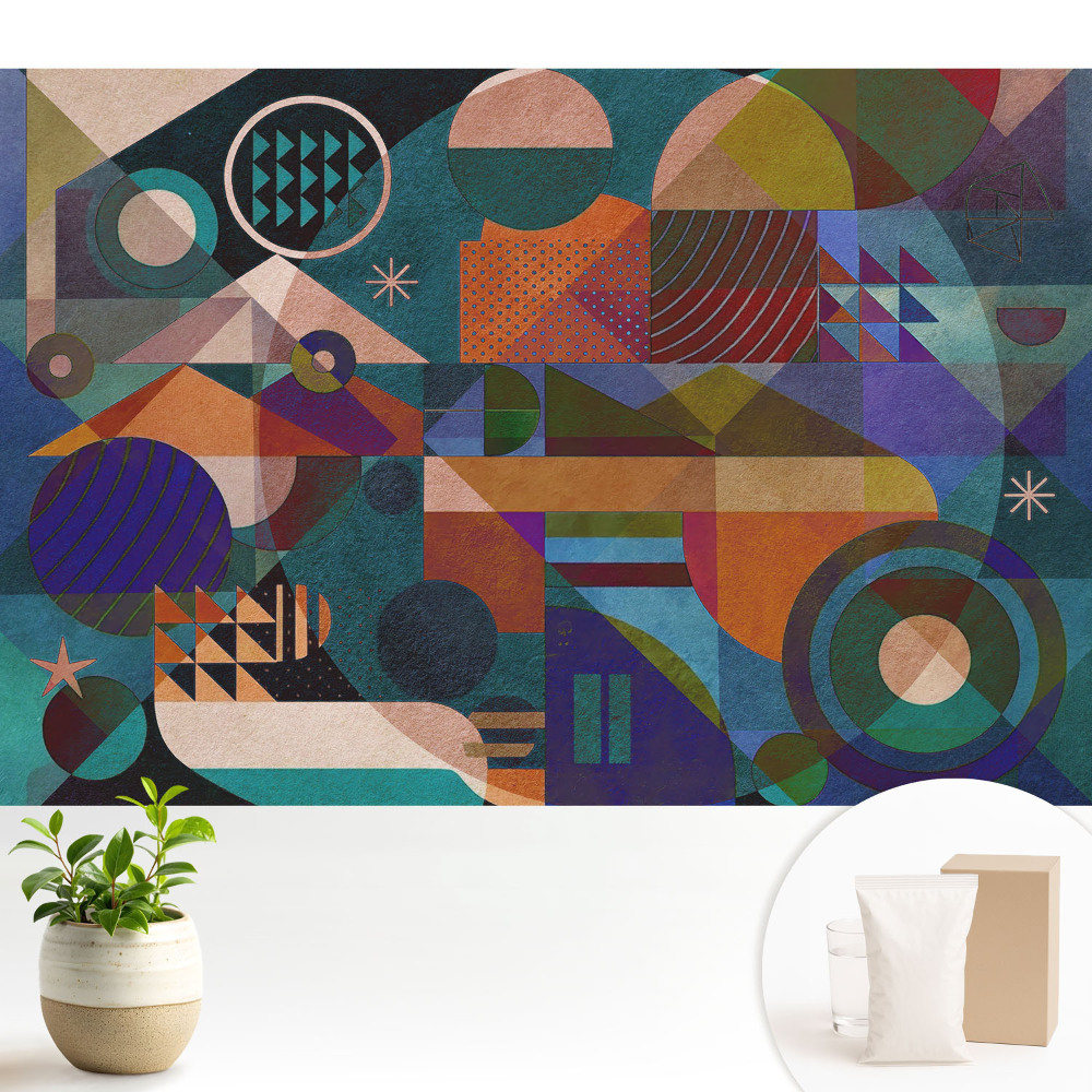 Abstracție geometrică colorată