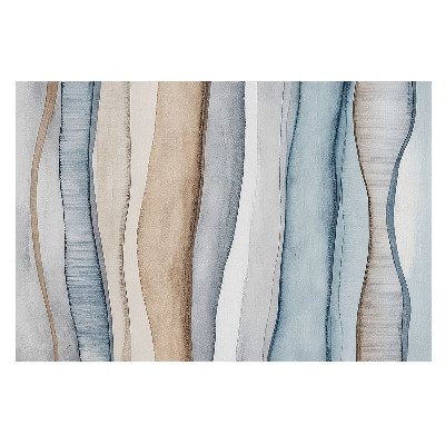 Valuri verticale cu dungi albastre și bej